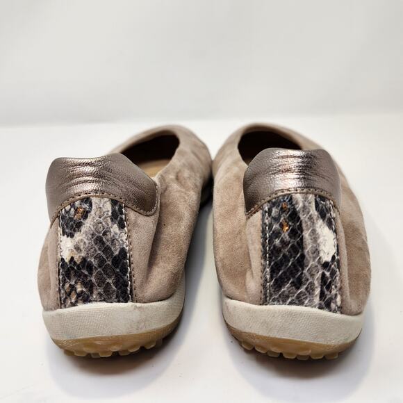 Gabor Women Tan Suede Slip On Comfort Flats Size UK 5 US 7.5 Closed Round Toe - Picture 6 of 8